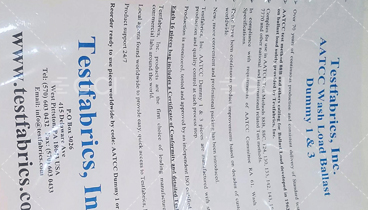 Testfabrics 3號(hào)加重用伴洗布